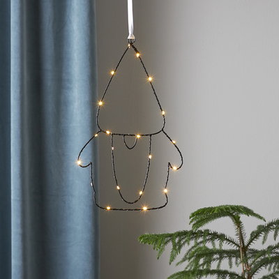 Juldekoration Siluett Santa 37cm