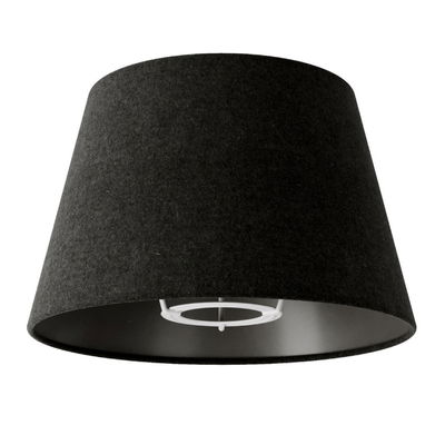 Lampskärm S 20cm Mörkgrå Ull för bord & vägglampa
