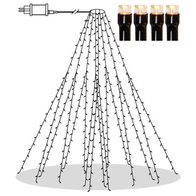 Julgransslinga Shiny Warm White 2 meter