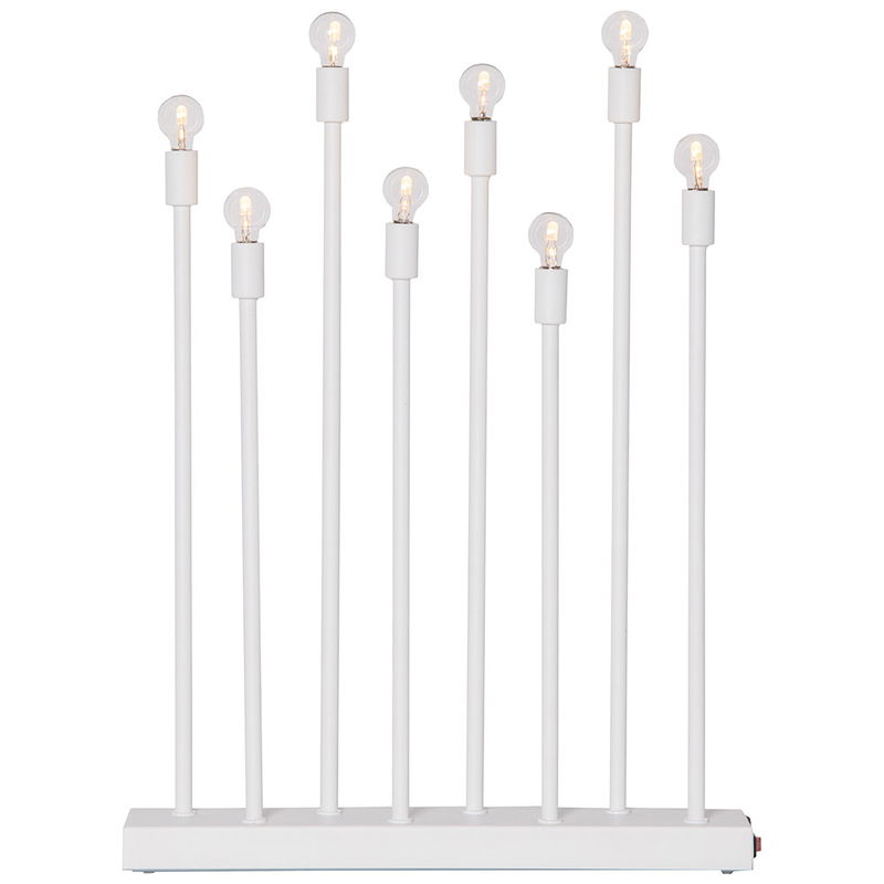 Ljusstake LADDA Vit Uppladdningsbar