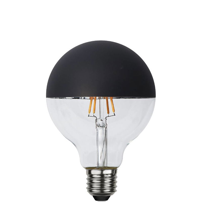 Globlampa Ø95 LED Toppförspeglad Svart 260lm E27 2600K Dim 352-53-8_FL_002