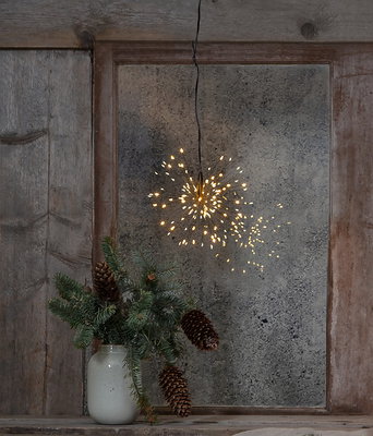 Hängande dekoration Firework Svart 16cm