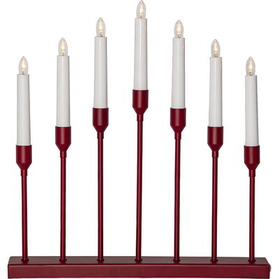 Adventsljusstake Aztra Röd LED