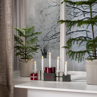 Ljusstake Julklappar LED