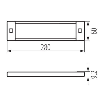 Bänkbelysning DAXA 280mm Dim Start