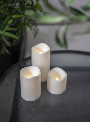 Blockljus Paul Vit 11,5cm