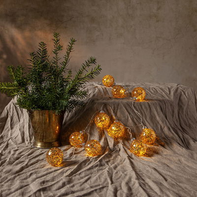 Ljusslinga Glitter Guld