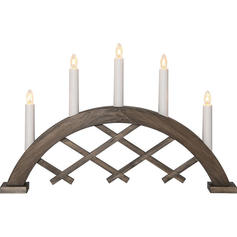 Ljusstake Rute Båge Brun