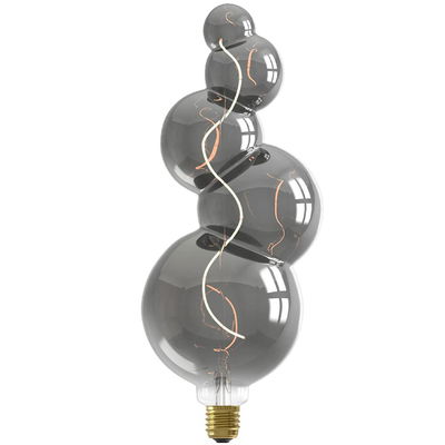 Dekorationslampa Ø125 Alicante Titanium LED 60lm E27 2100K Dim