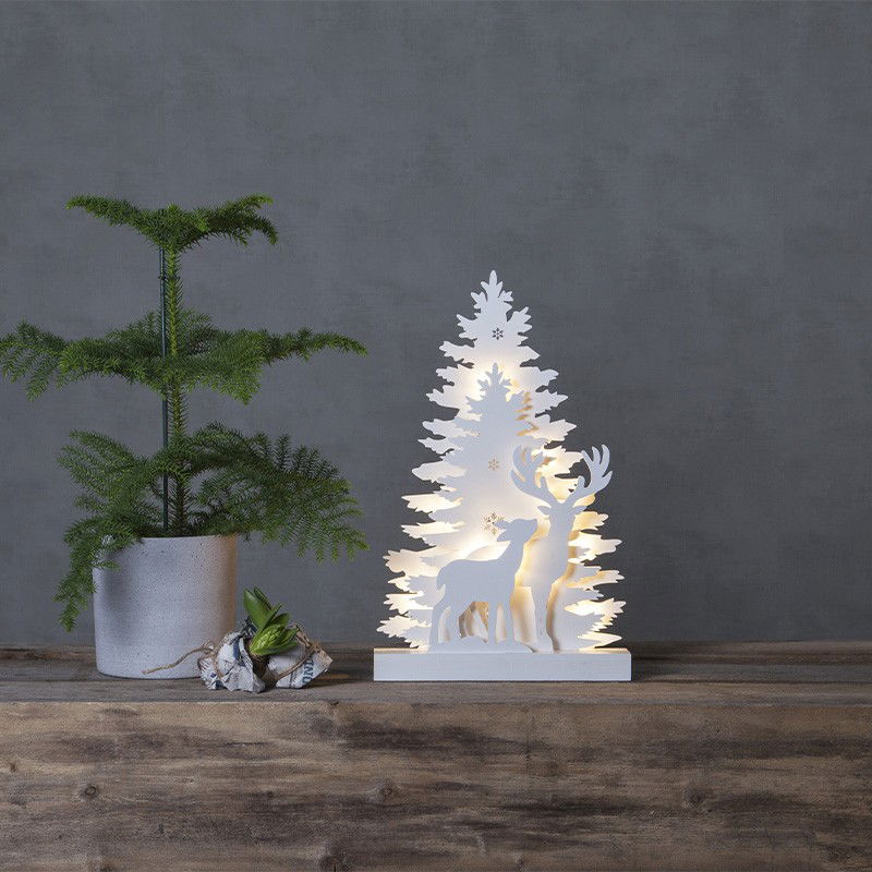 Juldekoration Fauna Gran Vit