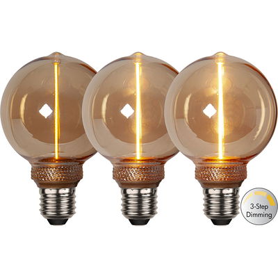 LED-lampa E27 G80 Decoled One 3-stegs dimming amber