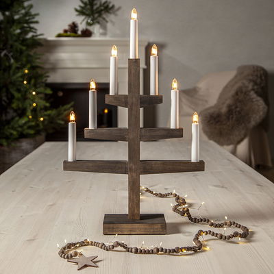 Ljusslinga Beady Brun