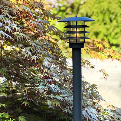Pollare Saturnus 90cm mörkgrå 3W 250lm från LightsOn Garden Plug & Play