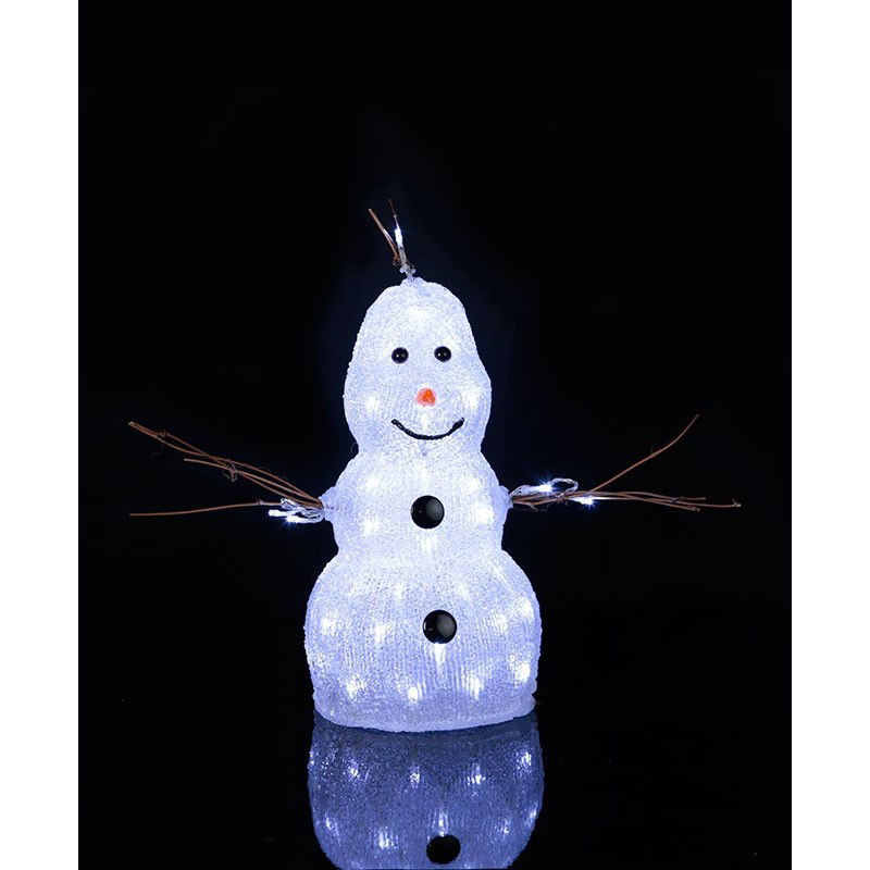 Crystal decoration snögubbe 38cm Crystal decoration snögubbe 38cm