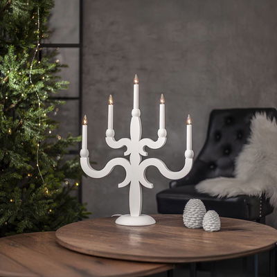 Ljusstake Canna Vit 5-ljus