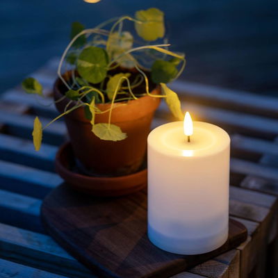 Blockljus Flamme Saul Solcell 12,5cm