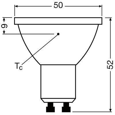 Ledvance Spot/Reflektorlampa LED Par16 GU10 3,4W 230lm GU10 930