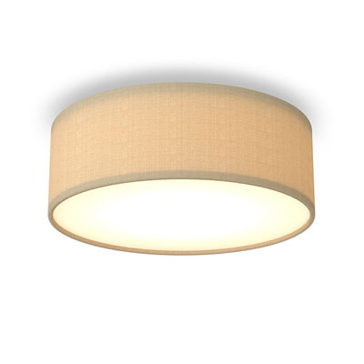 Plafond i tyg Taupe 30cm E27 Beige