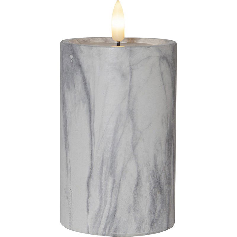 Blockljus Flamme Marble 17,5cm Blockljus Flamme Marble 17,5cm