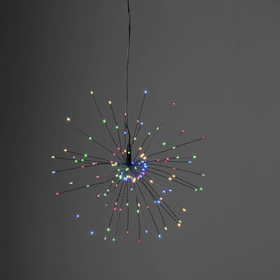 Hängande dekoration Firework Svart 26cm Multi