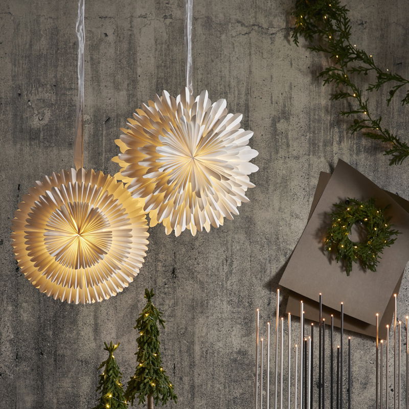 Pappdekoration Frost 50 cm