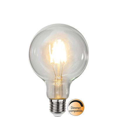Globlampa Ø95 LED Filament 470lm E27 2700K Dim