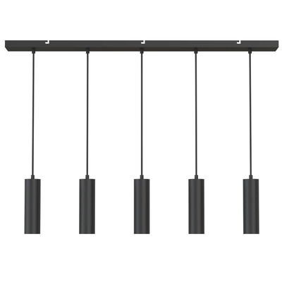 Takpendel 1-meter med 5st GU10 lampor Svart