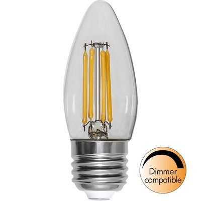 Kronljuslampa LED 470lm E27 2700K Dim