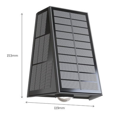 Solcells Vägglampa Matera Upp&Ner 2700K Svart