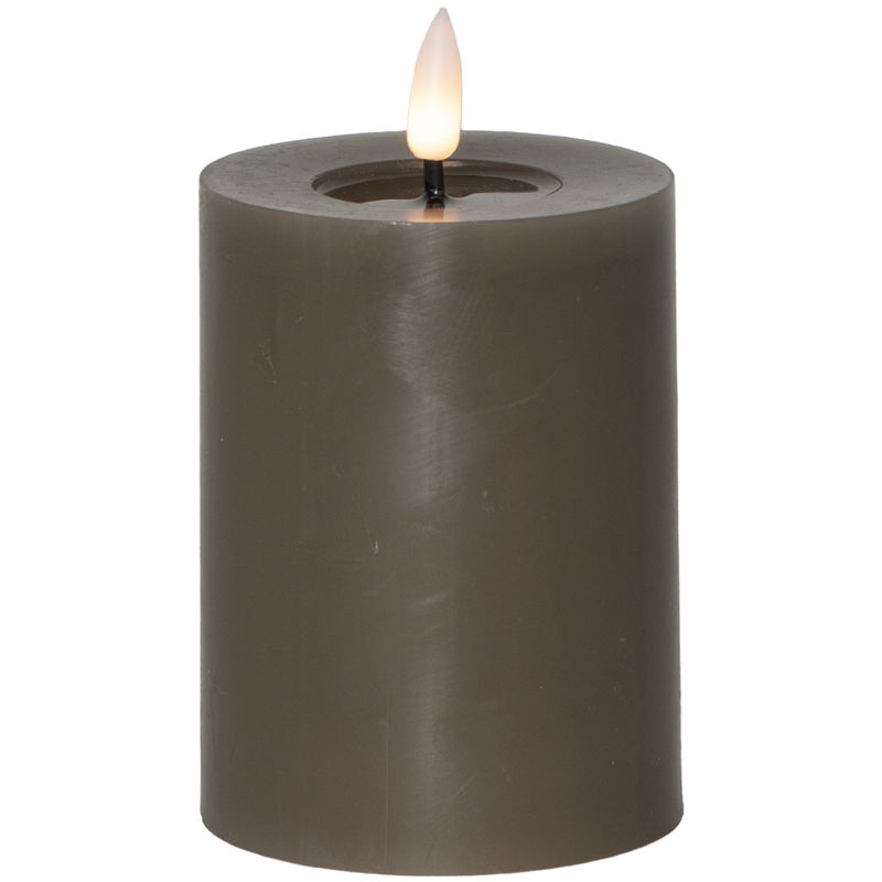 Blockljus Flamme Flow Mörkbrun / Mullvad 12,5cm Blockljus Flamme Flow Mörkbrun / Mullvad 12,5cm