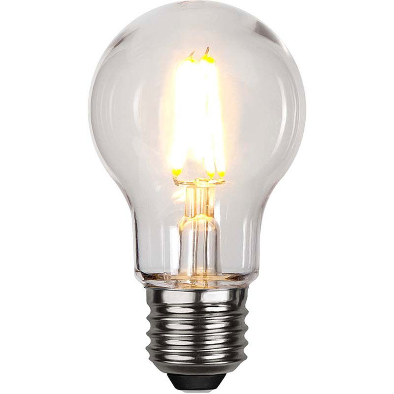 Normallampa Filament LED 2,4W 240lm E27 Polykarbonat Normallampa Filament LED 2,4W 240lm E27 Polykarbonat