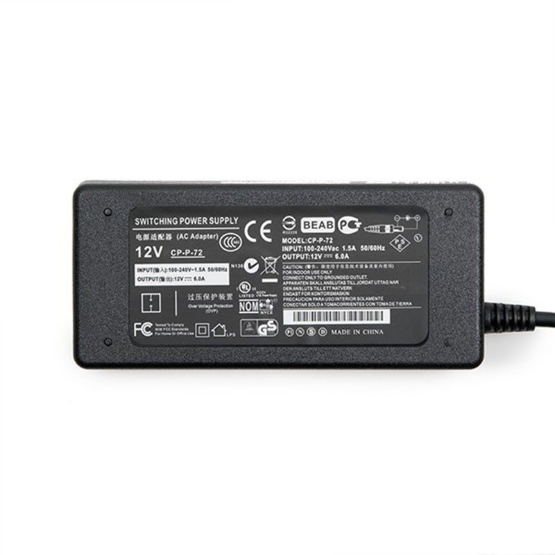 Transformator m. kontakt LED 72W 12V Transformator m. kontakt LED 72W 12V