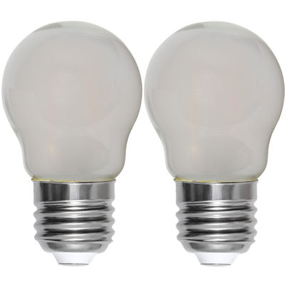 Klotlampa LED Matt 2,5W 250lm E27 2700K 2-pack