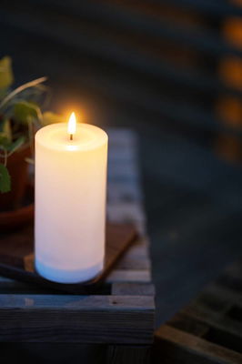 Blockljus Flamme Saul Solcell 17,5cm