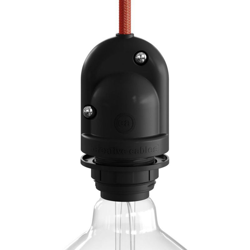 Lamphållare EIVA E27 IP65 Svart Hängande Lamphållare EIVA E27 IP65 Svart | Creative Cables | Lampgrossen
