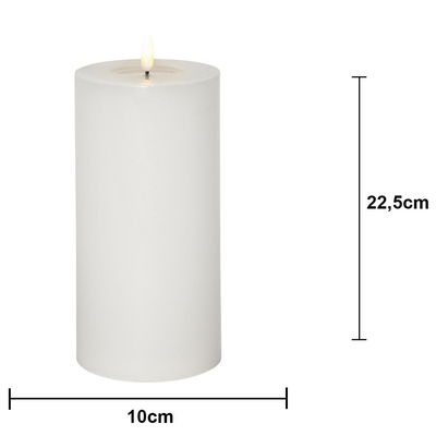 Blockljus Flamme Flow BIG Vit 22,5cm Blockljus Flamme Flow BIG Vit 22,5cm