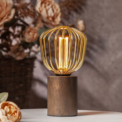 LED-lampa E27 G125 Decoled Metal 3-stegs dimming