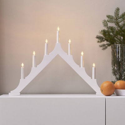 Ljusstake Alma Vit 40cm