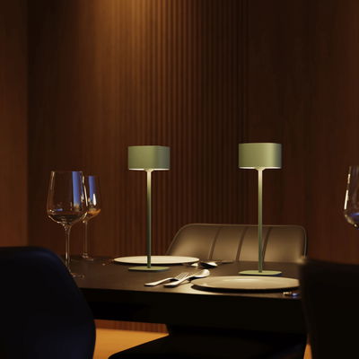 Uppladdningsbar Bordslampa Serino Grön 90lm IP44 2700K