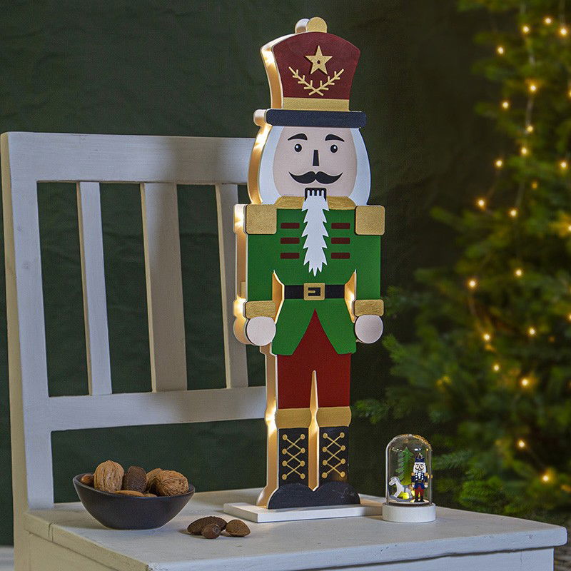 Juldekoration Nutcracker 52cm Grå