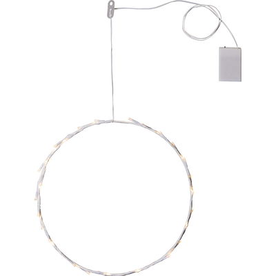 Hängande vit krans Crispy