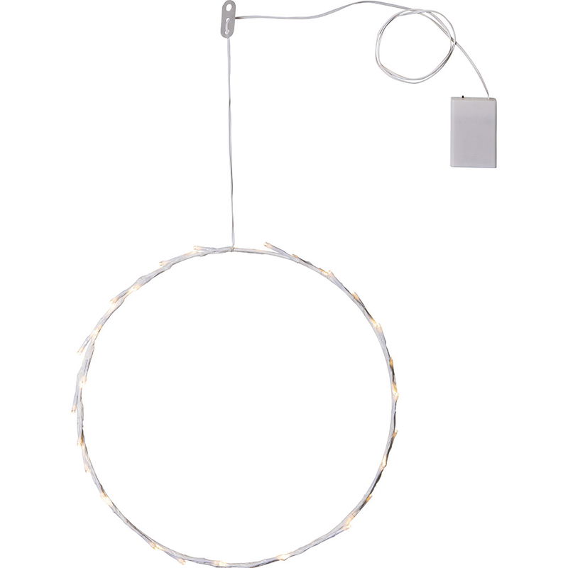 Hängande vit krans Crispy