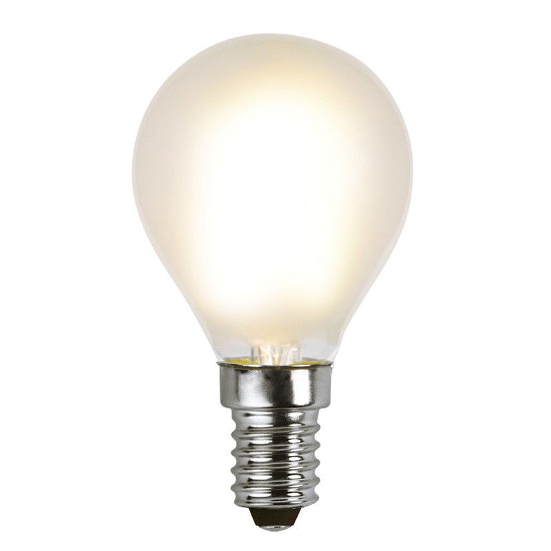 Klotlampa LED Filament Matt 1,5W 150lm E14 2700K Klotlampa LED Filament Matt 1,5W 150lm E14 2700K