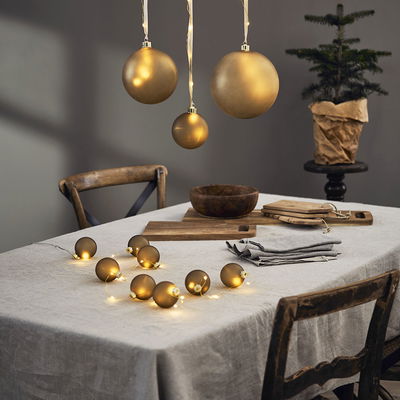 Ljusslinga Bliss Beige Julgranskulor