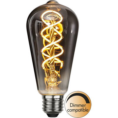 Antiklampa LED Spiral Smoke 45lm E27 2100K Dim