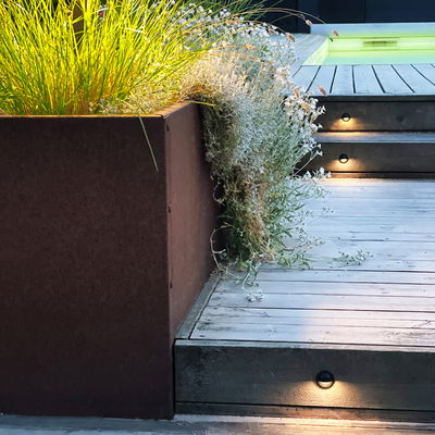 Decklights Aries Svart 0.5W 10lm 4-pack från LightsOn Garden Plug & Play