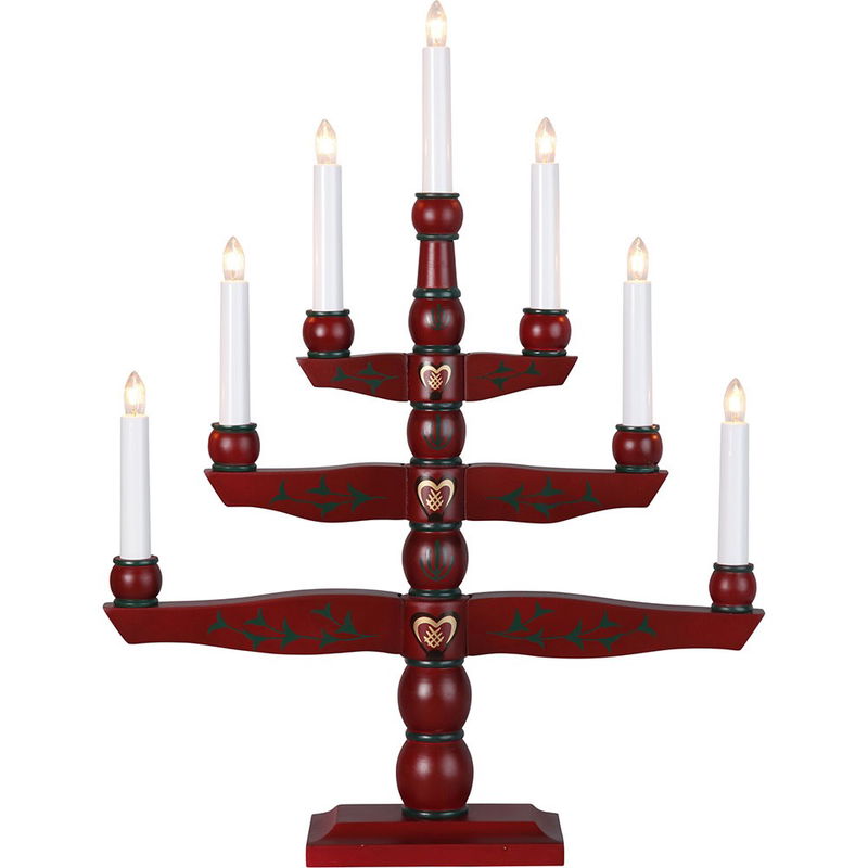 Ljusstake Tradition Röd Ljusstake Tradition Röd