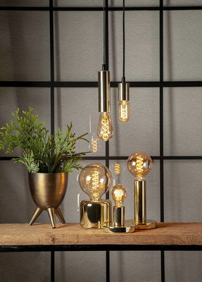 Rörlampa Spiral Amber LED 130lm E27 2200K Dim