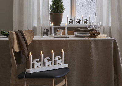 Ljusstake Bruse Liten Vit