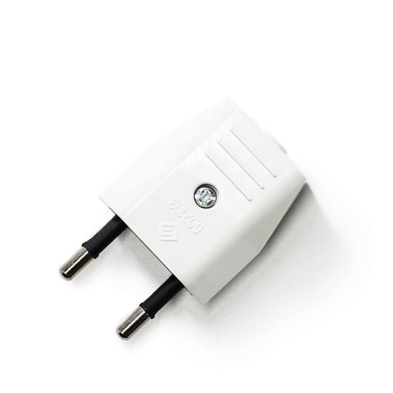 Stickpropp Euro kontakt 230V 2-pol Vit Stickpropp Euro kontakt 230V 2-pol Vit